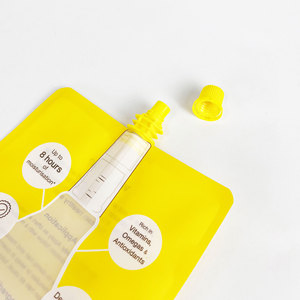 Pochette à bec verseur personnalisée et colorée de 200 ml, pochette à bec verseur réutilisable, pochette à bec verseur en plastique pour shampoing - Product Image 4