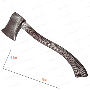 Hacha Falsa de Halloween, Artículos de Fiesta para Disfraces, Arma de Película de Terror, Hacha Falsa de Plástico al por Mayor para Fiesta de Halloween - Product Image 3