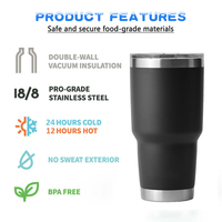 Gobelet isotherme en acier inoxydable écologique avec logo personnalisé, double paroi, couvercle étanche, 20 oz, pour le camping, les voyages, le café, le vin, la bière