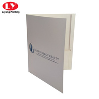 Fournitures de bureau Logo personnalisé Porte-cartes Deux pochettes A4 Pochettes en papier
