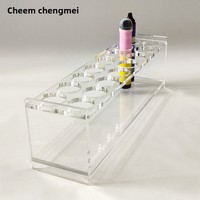Présentoir mural léger en acrylique écologique pour atomiseurs et tubes à essai, facile à installer sur plateau de chargement