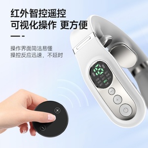 Masajeador de cuello multifuncional transfronterizo con compresión caliente, microcorriente EMS y vibración, tipo explosión de masaje con dedos - Product Image 2