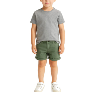 Ensemble deux pièces en coton léger pour garçons de 8 à 12 ans, unisexe, 100 % coton, haut et bas personnalisés, ensemble pull, cadeau, doux, confortable, tricoté, uni - Product Image 3