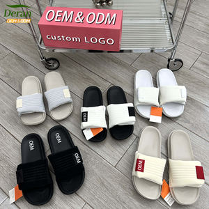 Deran OEM ev terlik çiftler moda Eva günlük ayakkabı Unisex büyük boy özel erkek terlikleri kaymaz banyo terliği - Product Image 2