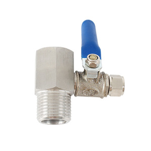 Conector en T de Acero Inoxidable para Purificador de Agua, 1 Entrada, Válvula Integrada para Uso Civil - Product Image 1