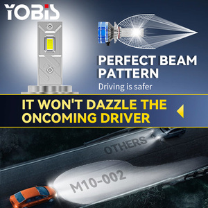 Sistema de Iluminación Automotriz de Alta Potencia YOBIS <span class=keywords><strong>M8</strong></span> Actualizado a M10, 170W 14000LM 12V, Faro Delantero para Automóvil H4 H11 LED con Canbus - Product Image 4