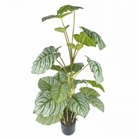 Senmasine Berbagai Gaya Tanaman Palsu 90cm Daun Palem/Evergreen/Monstera Deliciosa/Pothos Kecil untuk Dekorasi Natal dan Kembali ke Sekolah
