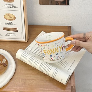 Lelyi Instagram Estilo Caneca com Graduações Bonito Graffiti Água Leite Breakfast Cup Lembrança - Product Image 5
