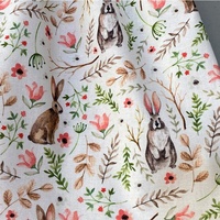 Vente en gros de robe de Pâques pour petites filles avec lapin doux, robe à manches flottantes et tenue Bloomers pour petites filles