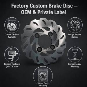 Repuestos para Cuatrimoto ATV Disco de Freno Rotor Delantero Yfz450r para Quads <span class=keywords><strong>Yamaha</strong></span> YFZ450 Raptor 700 660 250 <span class=keywords><strong>Banshee</strong></span> 350 YFZ WARRIOR Blaster 200 - Product Image 1