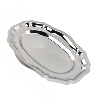 Plateau de service en métal couleur or argent, décoration de fête de mariage, plaque en acier inoxydable 304
