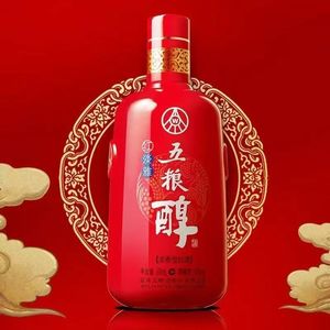 Wuliangchun Red Elegant Liquor, 50%vol Nongxiang Strong Aroma <span class=keywords><strong>Baijiu</strong></span>, Bouteille de 500ml pour les importateurs d'<span class=keywords><strong>alcool</strong></span> asiatiques - Product Image 5