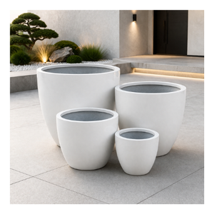 Home & Garden Decor Hand-Carved Fiberglass Flower Pots Sustainable <b>Best</b> Selling Garden Pots Garden Application - Product Image 1