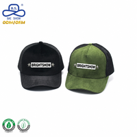Unisex 6-Panel Klassieke Suède Mesh Stof Ademende Honkbal Trucker Cap Met Aangepaste Logo Voor Zomer Wandelen Camping Outdoor Kleding