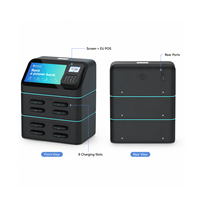 Borne de recharge portable ignifuge en ABS avec logo personnalisé pour téléphones portables, ordinateurs portables et appareils photo – Distributeur automatique de batteries externes pour points de vente