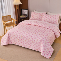 Couvre-lits HONI pour lit, couvre-lits roses, couvre-lits doux, couvre-lits légers d'été, couvre-lits modernes, couvre-lits à motifs de pièces de monnaie pour toutes les saisons