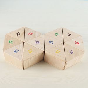 Conjunto de prismas de som de madeira para crianças, conjunto de 12 blocos de percussão para crianças, brinquedos sensoriais de atividades de ouvir e aprender para idades de 18 m + - Product Image 5