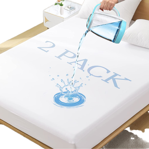 <span class=keywords><strong>Protector</strong></span> de Colchón de Tela de Poliéster Tejida, Impermeable, Antibacteriano y Antiácaros, para Uso Doméstico y Hospitalario, en Oferta - Product Image 1