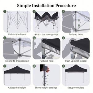 Custom Digital Printing Oxford Fabric <b>Canopy</b> <b>Tent</b> Aluminum Alloy Frame Personalized Logo 3x3m Size Fire Retardant UV Resistant - Product Image 6