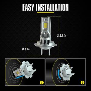 Phare LED <span class=keywords><strong>H7</strong></span> de style L4, 28W, 2800LM, 6500K, <span class=keywords><strong>ampoule</strong></span> de phare de <span class=keywords><strong>voiture</strong></span> étanche - Product Image 2