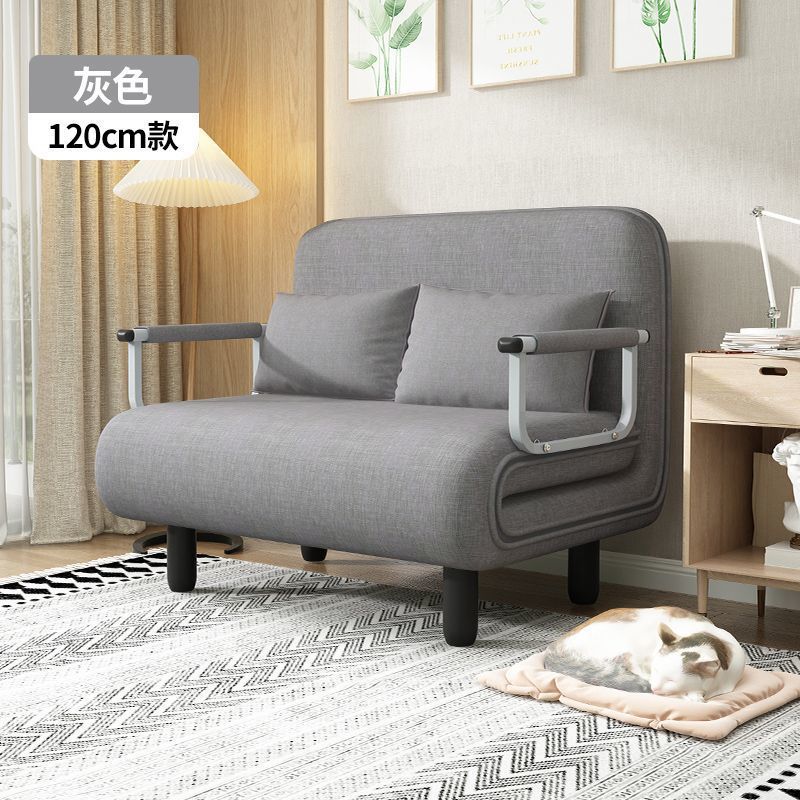 Dark gray - cotton linen - 120*190cm (includes two throw pillows)
