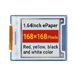 Pantalla cuadrada de papel electrónico (G) de 1,64 pulgadas, 168 x 168, Rojo/Amarillo/Negro/Blanco - Product Image 6