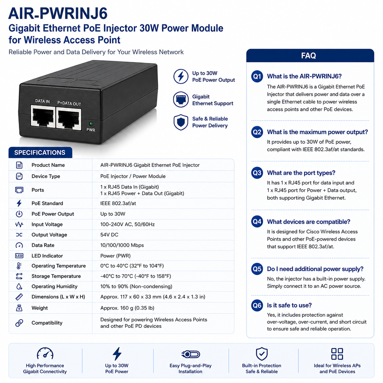 AIR-PWRINJ6=