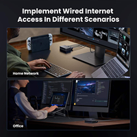 UGREEN Ethernet Switch, 5 Port Gigabit Ethernet Splitter, Plug & Play, dinding & Desktop jaringan Switch Hub