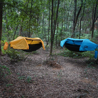 Arbre hamac parachute d'extérieur Logo portable Balançoire hamac personnalisée avec tente moustiquaire
