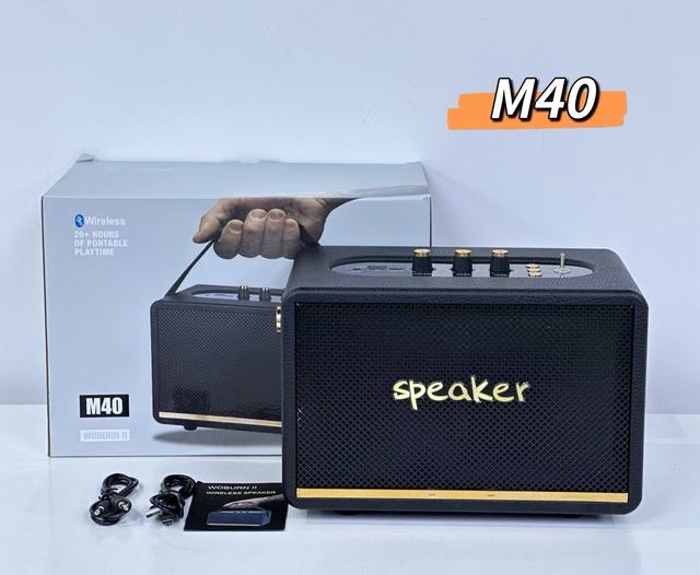 Retro Wireless Bluetooth Speaker M40, Portable Outdoor Speaker with 3-5 Hours Playtime, High - Fidelity Sound