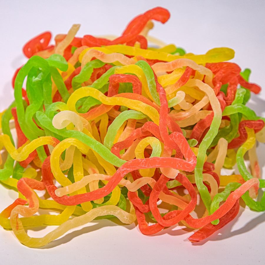 OEM Private Custom Playable and Edible Colored Rope Shaped Fruity ...