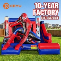 Château gonflable Spiderman Ceyu pour enfants, de qualité commerciale, pour l'intérieur et l'extérieur, avec toboggan, en PVC, pour sauter
