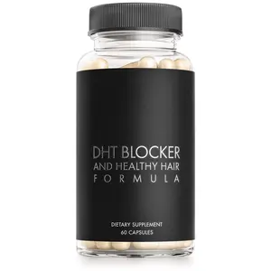 DHT Blocker Capsules Organic Hair Growth Supplement for Genetic Thinning Hair Loss Pills