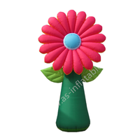 Fleur gonflable géante en PVC personnalisée avec logo pour la publicité et la décoration d'événements en plein air