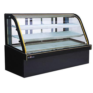Vitrine Réfrigérée Commerciale pour Gâteaux en Marbre, Présentoir à Gâteaux avec Porte Coulissante, Mini Vitrine Réfrigérée à 2 Portes Vitrées pour Pâtisserie - Product Image 2