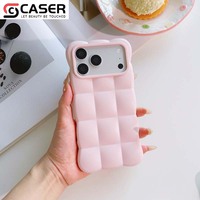 Coque de téléphone Ins Trendy Cloud Puff, TPU souple, couleur unie, fraîche, mignonne, simple, antichoc, pour iPhone 13-18pro/promax