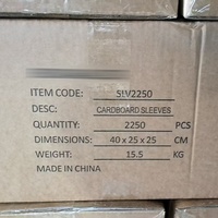 Manchons plats en carton blanc vierges OEM ODM standard 115x75x0.8mm pour cartes de tatouages plats et distributeurs automatiques