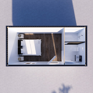 Conteneur mobile préfabriqué en acier de 20/40 pieds avec terrasse, chambre et salle de bain – Design moderne pour appartement de vacances facile à installer - Product Image 6