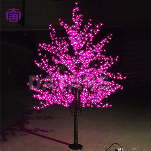 Glowing LED Cherry Blossom <b>Tree</b> <b>Light</b> Iron Trunk Holiday Landscape for Garden Park Plaza Mall Street Event Display for Sale - Product Image 1