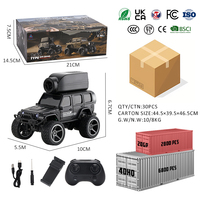 Coches RC de Metal con Cámara FPV de 480P, Escala 1:64, 2.4G, Camión de Control Remoto de Bolsillo, Juguetes de Vehículos de Alta Velocidad para Niños