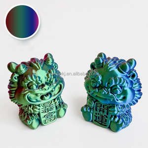 León de la Fortuna y la Riqueza, Figura de Juguete de Simulación Personalizada Impresa en 3D, Estilo Nacional, Tendencia, Regalos Auspiciosos, Pequeños Regalos, Plástico PVC para Coche - Product Image 2
