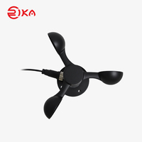 Anémomètre à coupelle RIKA avec capteur de vitesse du vent à coque ABS, sortie d'impulsions, résolution 0,1 m/s, plage 0-45 m/s, pour usage industriel (-10~50)