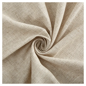 Rideaux modernes semi occultants en faux lin, rideaux et tentures en lin de couleur pure en fil nordique - Product Image 5