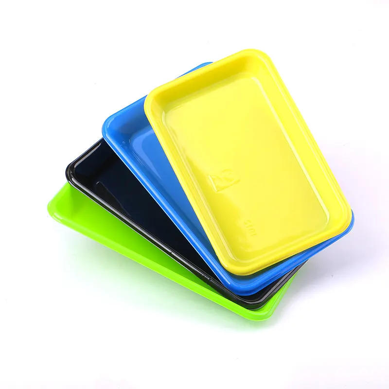 Disposable eco-friendly plastic vacuum formed food grade blister packing trays for fresh food