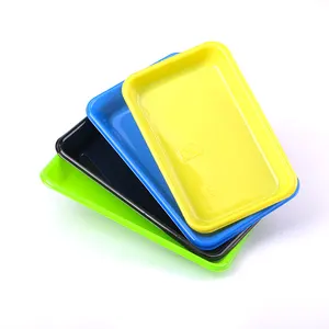 Disposable eco-friendly plastic vacuum formed food grade blister packing trays for fresh food