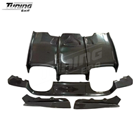 Kit carrosserie en fibre de carbone style PS, très demandé, pour BMW M3 F80 M4 F82 : lames avant, diffuseur arrière, jupes latérales, spoiler