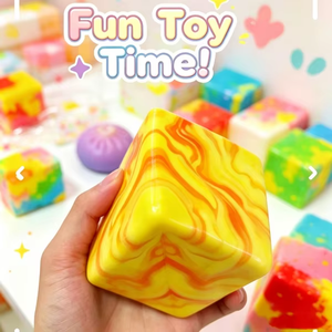Various Shaped, Multi-colored square Maltose Squeeze Stress Relief Toys, Slow Rebound <b>Squishy</b> Toys - Product Image 2