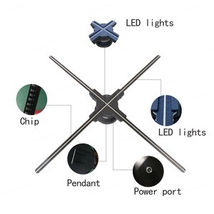 Proyector de Hologramas 3D MissYou de Alta Tecnología de 31.5 Pulgadas con Control Remoto, Pantalla Publicitaria Bluetooth, Ventilador de Hologramas para Exposiciones y Navidad - Product Image 6