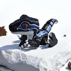 Figurine de Velociraptor en plastique, jouet de dinosaure pour enfants de 7 à 12 ans, modèle d'animal de collection avec détails exquis et texture de haute qualité - Product Image 4