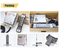 Control Remoto Inalámbrico Universal Industrial de 10 Botones para Grúa, Transmisor y Receptor Inalámbricos para Cabrestante Eléctrico